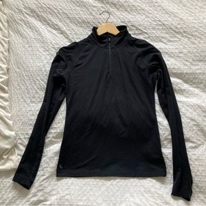 Lole quarter zip thermal shirt - black